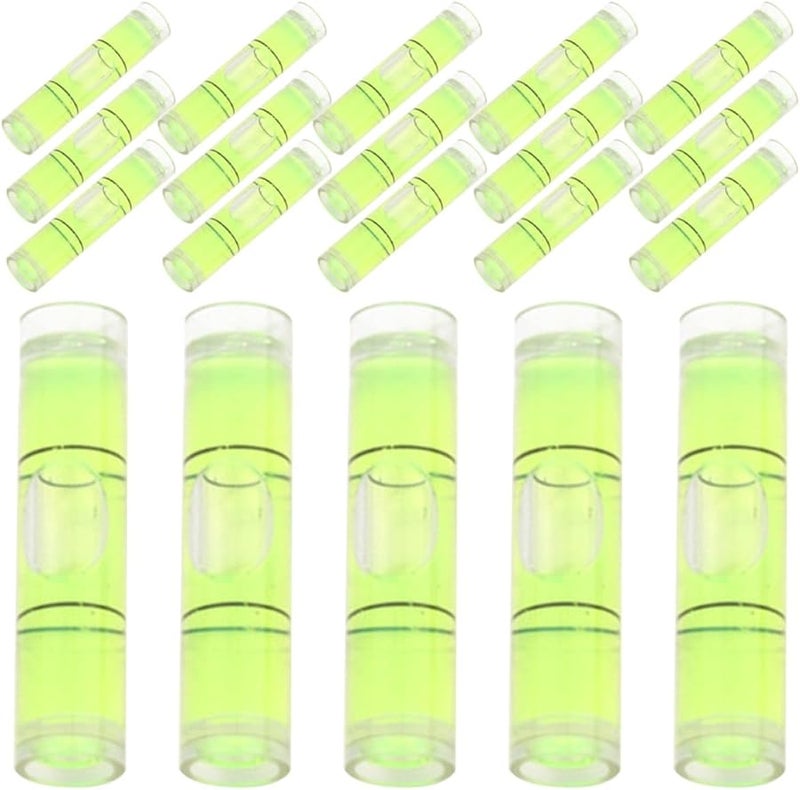 100 قطعة من قوارير مستوى الفقاعة الفلورية لتثبيت الحائط ومحاذاة إطار الصورة - Image 1